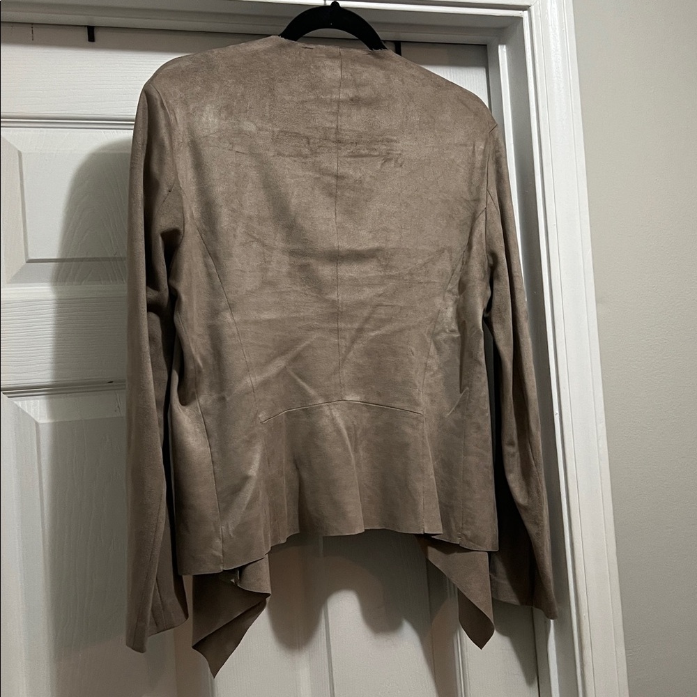 Zara Basic Collection - Suede Tan/Brown Cardigan - image 2